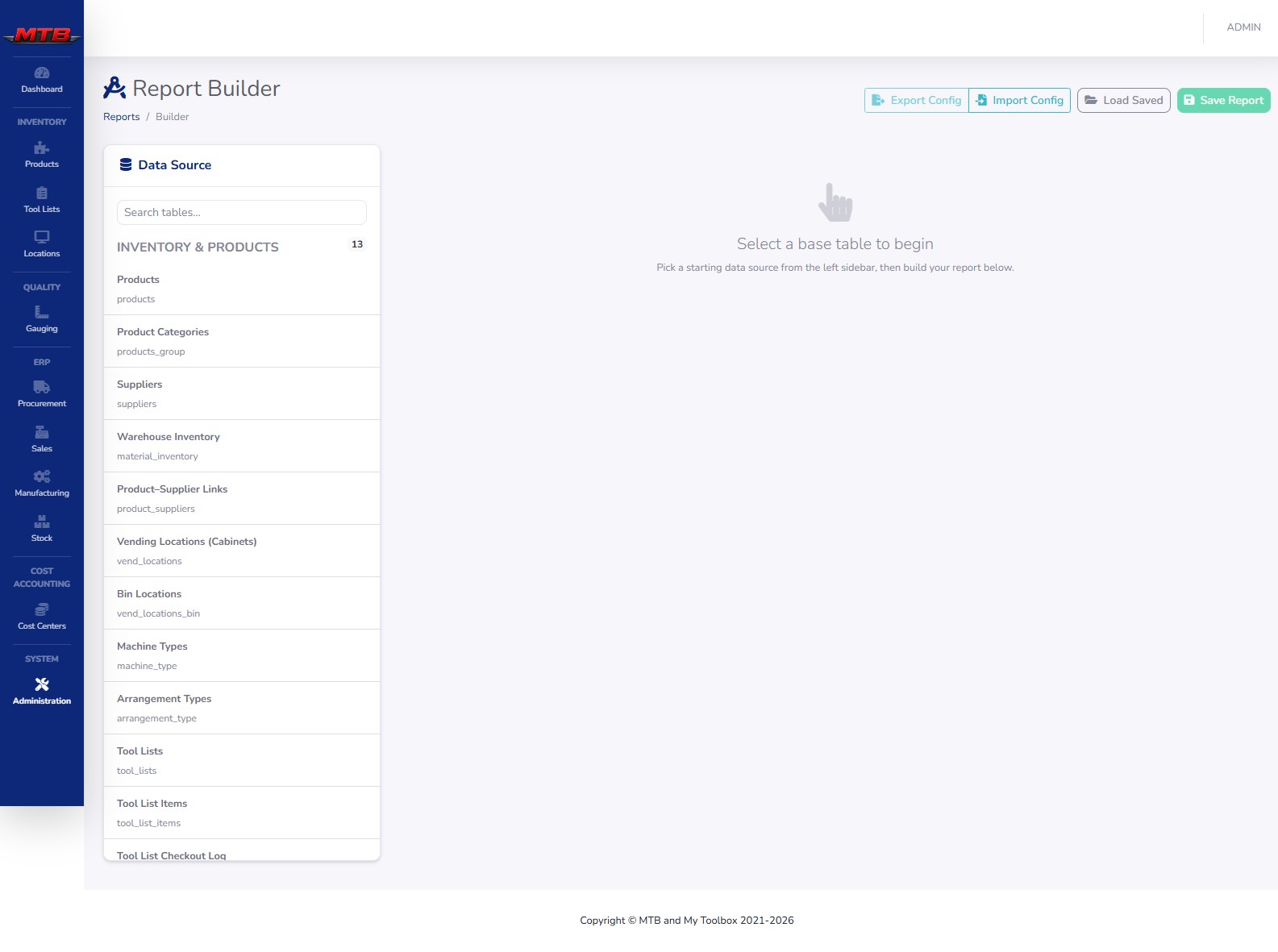 Report builder