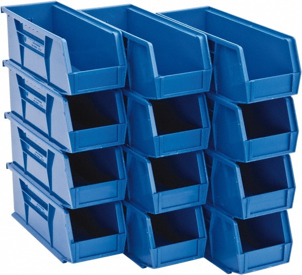 Picture of Akro-Mils 30224-Blue Akro-Mils Plastic Hopper Stacking Bin: Blue