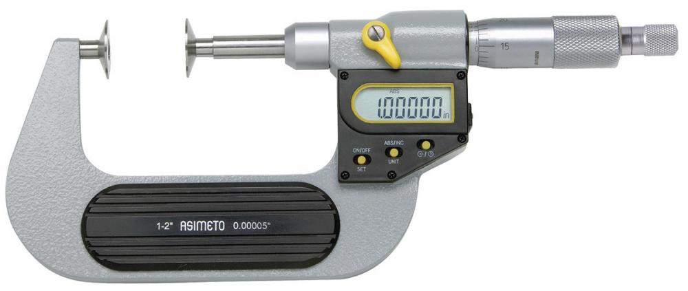Picture of Asimeto 7145041 Asimeto 3-4"/75-100mm X 0.00005"/0.001mm Asimeto Digital Disc Micrometer