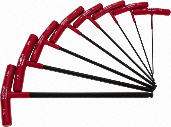 Picture of Bondhus 13189 8Pc Ball & Hex T Handle Set 2M-10mm