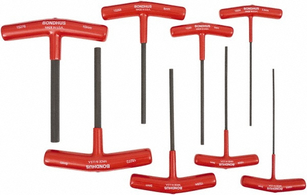 Picture of Bondhus 15232 Bondhus 8Pc Hex T-Handle Set