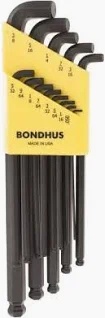 Picture of Bondhus 16537 13Pc Stubby Ball Wrench Set .050-3/8