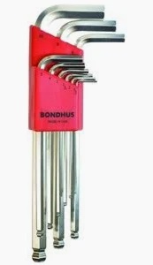 Picture of Bondhus 16738 10Pc BriteGuard Plated Stubby Ball End