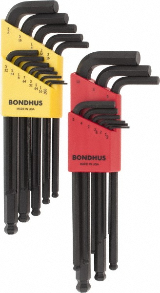 Picture of Bondhus 20199 22Pc Ball End L Wrenchs In/mm