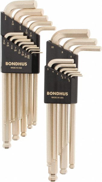 Picture of Bondhus 20899 Blx22G 22Pc Ball End L-Wrench Set