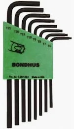 Picture of Bondhus 31732 Set 8 Torx L-Wrenches Short Arm (T6-T25)