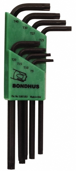 Picture of Bondhus 31834 8Pc Torx L-Wrench Long Arm Set (T9-T40)