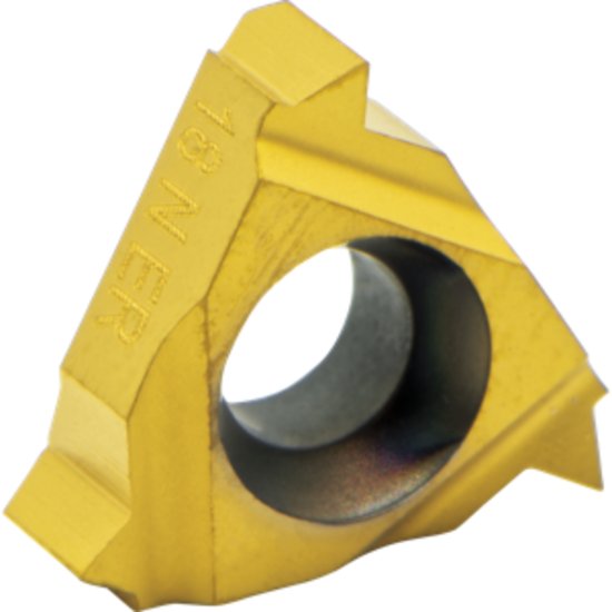 Picture of Carmex 11ER18NPTMXC Threading Insert 18.00TPI NPT External Right TiCN + TiN ISO 11