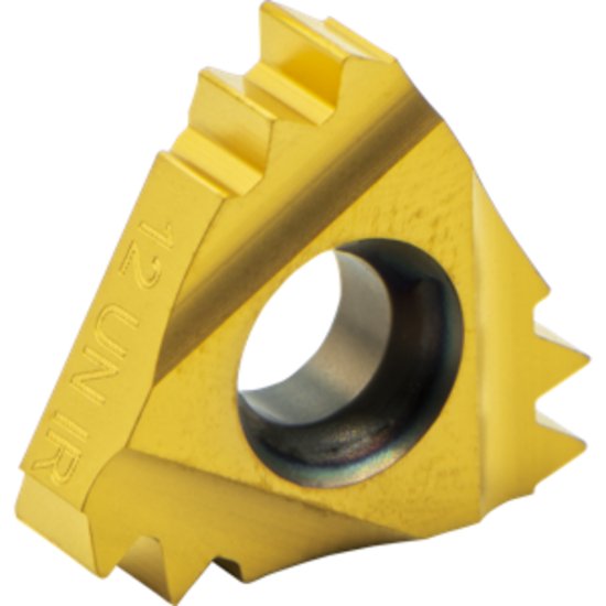 Picture of Carmex 16IR12UN2mmXC Threading Insert 12.00TPI UN Internal Right TiCN + TiN ISO 16