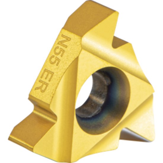 Picture of Carmex 22ERN55MXC Threading Insert 5.00TPI - 7.00TPI 5.08mm - 3.63mm 55.0° External Right TiCN + TiN ISO 22