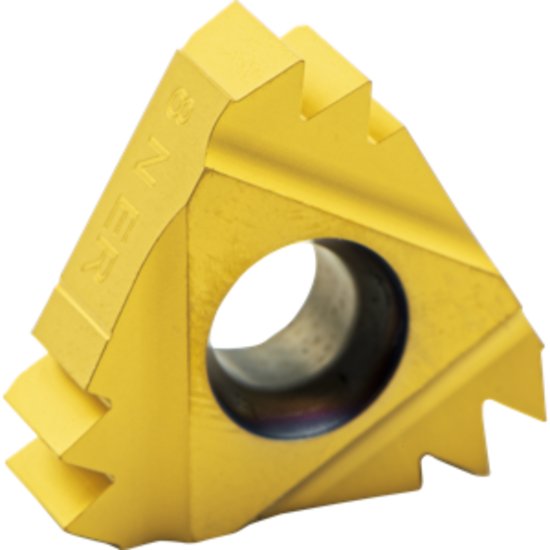 Picture of Carmex 27ER8NPT2mmXC Threading Insert 8.00TPI NPT External Right TiCN + TiN ISO 27