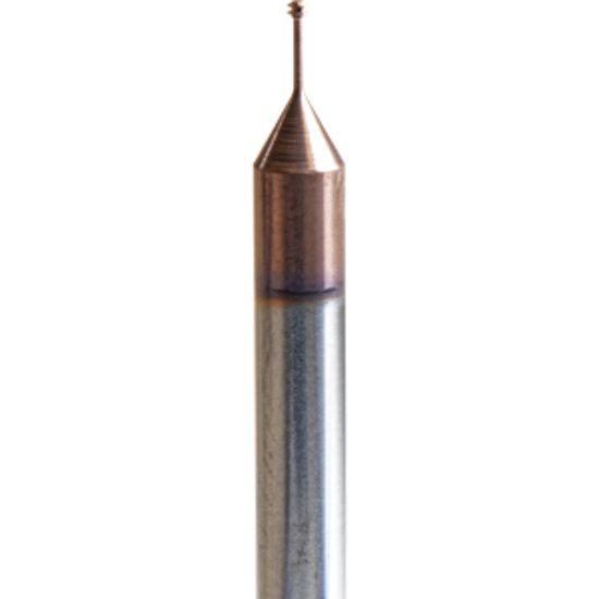 Picture of Carmex MTS03007C2 0.25 ISO Thread Mill M1 x 0.25mm 0.02 Dia 0.10 Neck 0.11 Shank Internal 3 Flute 2.5xD1 AlTiN