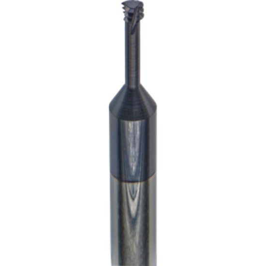 Picture of Carmex MTS0250C49 32 UN Thread Mill 0.12 Dia 32.00TPI 0.49 Neck 2.50 OAL 3 Flute 3xD1 Internal AlTiN