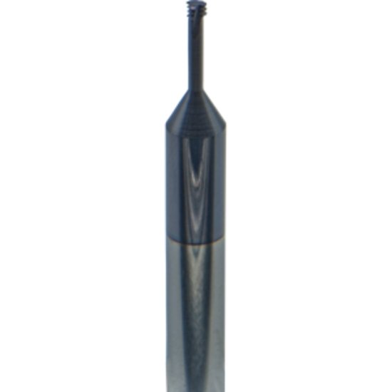 Picture of Carmex MTS0250C37 0.5 ISO Thread Mill 0.09 Dia 0.50mm 0.37 Neck 2.50 OAL 3 Flute Coolant 3xD1 Internal AlTiN