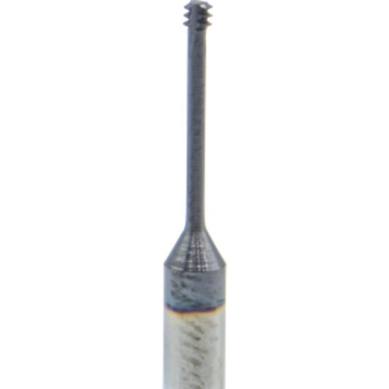 Picture of Carmex MTS03016C10 0.4 ISO Thread Mill 0.06 Dia 0.04mm 0.41 Neck 1.50 OAL 3 Flute Coolant 5xD1 Internal AlTiN