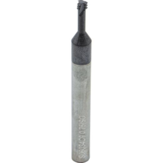 Picture of Carmex MTS06034C9 0.75 ISO Thread Mill M4.5 x 0.75mm 0.13 Dia 0.39 Neck 0.23 Shank Internal 3 Flute 2xD1 AlTiN