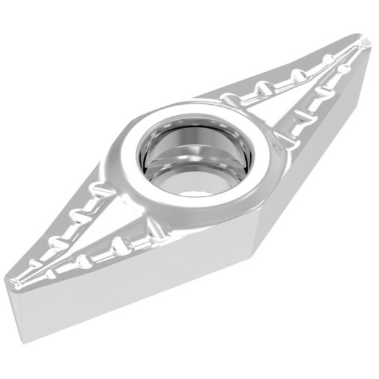 Picture of VCGT221FR-25Q H210T Ceratizit VCGT110304FR 25Q H210T 35.0° Positive Carbide 0.0160 0.41mm Radius Finishing, Semi Finishing