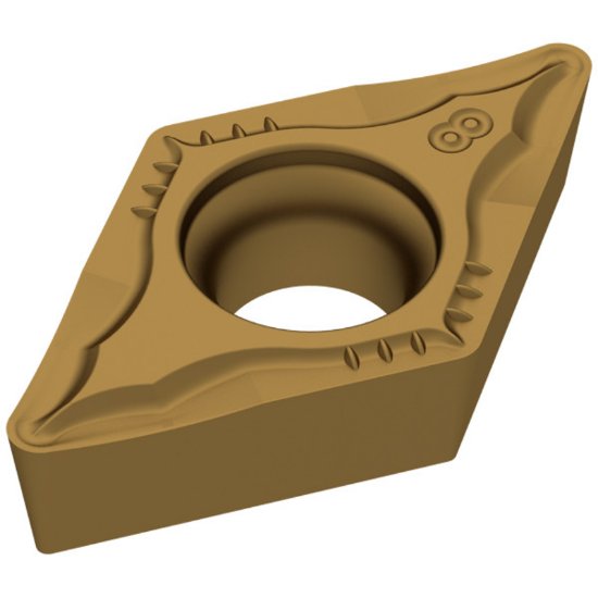 Picture of DCMT21.5.5EN-F43 CTC2135 Ceratizit DCMT070202EN-F43 CTC2135 55.0° Positive Carbide 0.0080 0.20mm Radius Medium, Semi Finishing