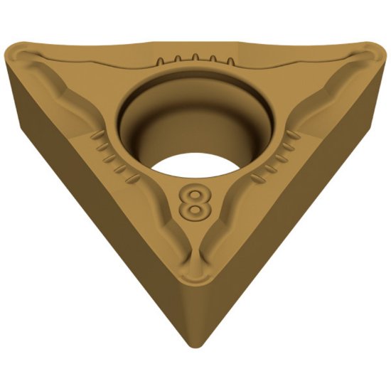 Picture of TCMT32.52EN F43 CTC2135 Ceratizit TCMT16T308EN F43 CTC2135 Triangle Positive Carbide 0.0310 0.79mm Radius Finishing, Semi Finishing