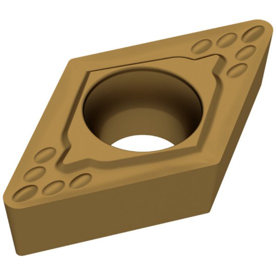 Picture of DCMT32.51EN-SF CTC2135 Ceratizit DCMT11T304EN-SF CTC2135 55.0° Positive Carbide 0.0160 0.41mm Radius Finishing, Semi Finishing