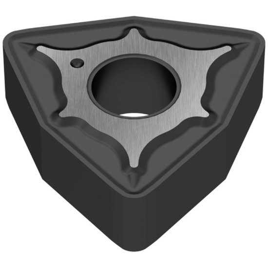 Picture of WNMG432EN TMQ CTCP125 Ceratizit WNMG080408EN TMQ CTCP125 Trigon Negative Carbide 0.0160 0.41mm Radius Medium, Semi Finishing