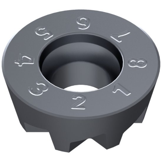 Picture of Ceratizit RPHX 1204M8SN CTPM225 Milling Insert Round 0.236 Corner Radius TiAlTaN