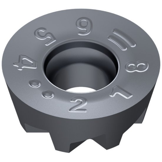 Picture of Ceratizit RPHX 10T3M8EN-M30 CTPP235 Milling Insert Round 0.197 Corner Radius TiAlTaN