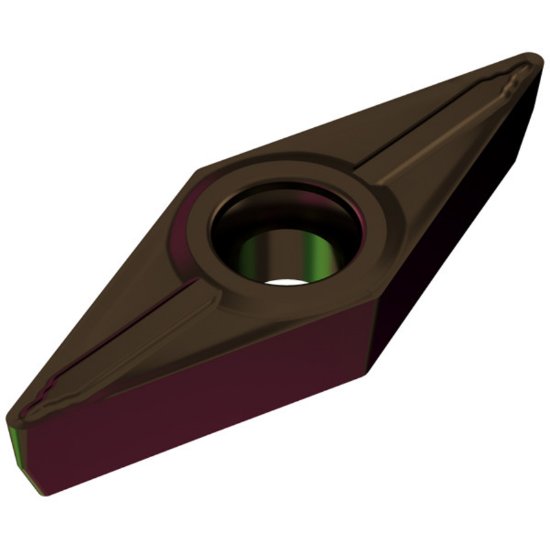 Picture of VCMT332EN-CF55 CTEP110 Ceratizit VCMT160408EN CF55 CTEP110 35.0° Positive Carbide 0.0310 0.79mm Radius Medium, Semi Finishing