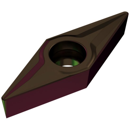 Picture of VCGT22.5EN-CF05 CTEP110 Ceratizit VCGT110302EN CF05 CTEP110 35.0° Positive Carbide 0.0080 0.20mm Radius Finishing, Semi Finishing