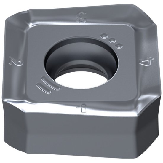 Picture of Ceratizit SAKU 1706ABSR-M50 CTPP225 Milling Insert Square 0.031 Corner Radius TiAIn + TiN