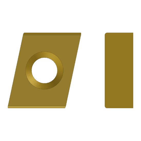 Picture of Ceratizit CDE-323L05-CTUP3135 Milling Insert On Edge Negative 0.030 Corner Radius