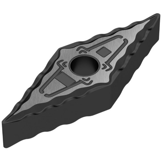 Picture of VNMG331EN F50 CTCP115 Ceratizit VNMG160404EN F50 CTCP115 35.0° Negative Carbide 0.0160 0.41mm Radius Medium, Semi Finishing