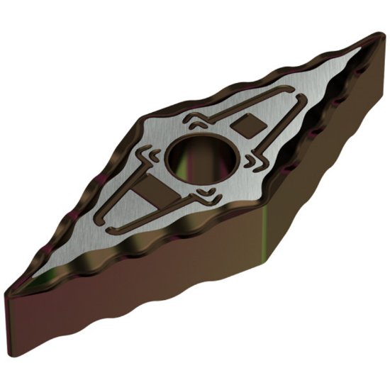 Picture of VNMG331EN F50 CTCP135 Ceratizit VNMG160404EN F50 CTCP135 35.0° Negative Carbide 0.0160 0.41mm Radius Medium, Semi Finishing