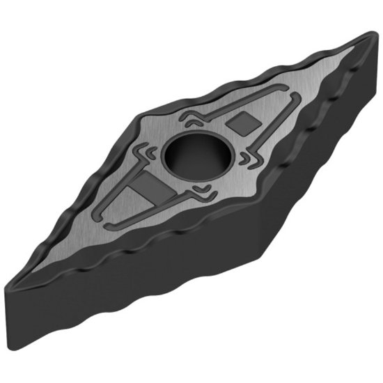 Picture of VNMG332EN F50 CTCP125 Ceratizit VNMG160408EN F50 CTCP125 35.0° Negative Carbide 0.0310 0.79mm Radius Medium, Semi Finishing