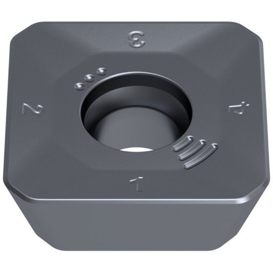 Picture of Ceratizit SDKT 1907AESN-R50 CTPP225 Milling Insert Square 0.062 Corner Radius TiAIn + TiN