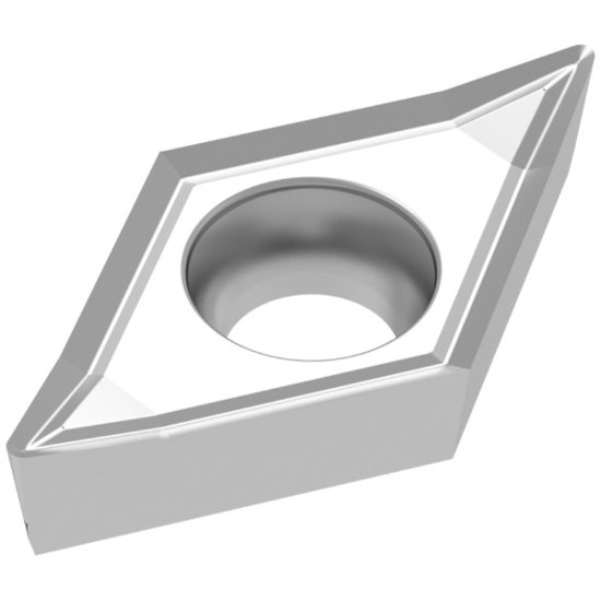 Picture of DCGT21.51FINE-23P H216T Ceratizit DCGT070204FINE-23P H216T 55.0° Positive Carbide 0.0160 0.41mm Radius Medium, Semi Finishing