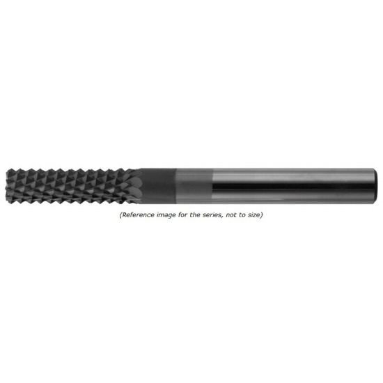 Picture of CRYSTAllUME P820-201629-1 End Mill Sharp High Helix Graphite Rougher Sharp End 0.250 Diameter 0.250 Shank 1.375 OAL 0.250 LOC4 Flute Diamond
