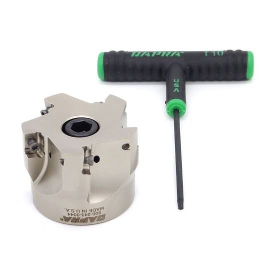 Picture of Dapra SSSM2000-0750-R45-5C 90.0°, Face Mill 2.000 Cutter Diameter Face Mill 0.750 Shank 5 Flute