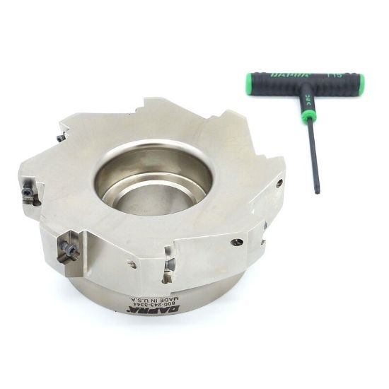 Picture of Dapra SSSM5000-1500-R55-8 90.0°, Face Mill 5.000 Cutter Diameter Face Mill 1.500 Shank 2.000 OAL 8 Flute