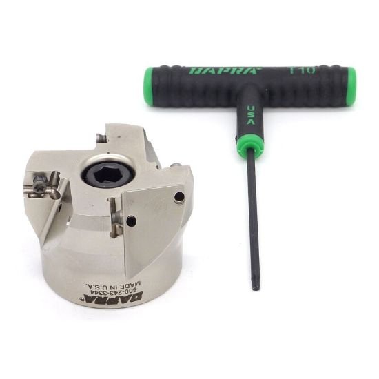 Picture of Dapra BCSM2000-0750-R45-4 75.0°, Face Mill 2.000 Cutter Diameter Face Mill 0.750 Shank 1.500 OAL 4 Flute