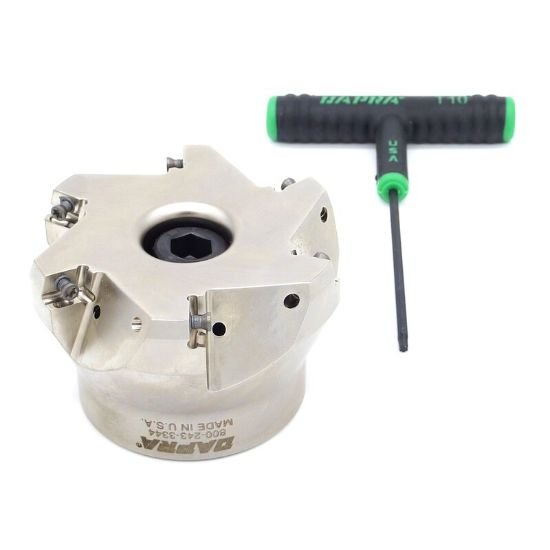 Picture of Dapra BCSM3000-1000-R45-6 75.0°, Face Mill 3.000 Cutter Diameter Face Mill 1.000 Shank 2.000 OAL 6 Flute