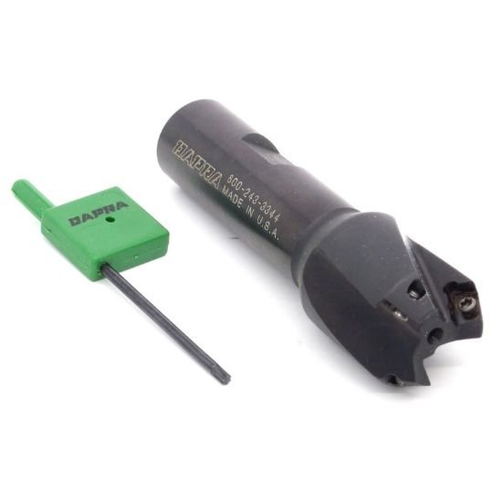 Picture of Dapra CMEM0750-30-R35-3 30.0°, Chamfer Mill 0.750 Cutter Diameter Weldon 0.750 Shank 3.500 OAL 3 Flute