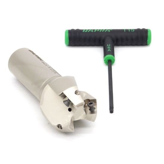 Picture of Dapra CMEM1000-30-R55-3 30.0°, Chamfer Mill 1.000 Cutter Diameter Weldon 1.000 Shank 4.000 OAL 3 Flute