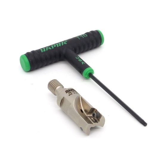 Picture of Dapra SSEM0750-MOD-R45-2C 90.0°, Face Mill 0.750 Cutter Diameter Screw On M10 Shank 2 Flute