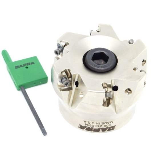 Picture of Dapra DSSSM-2500-1000-D45-6C 90.0°, Face Mill 2.500 Cutter Diameter Face Mill 1.000 Shank 1.750 OAL 6 Flute
