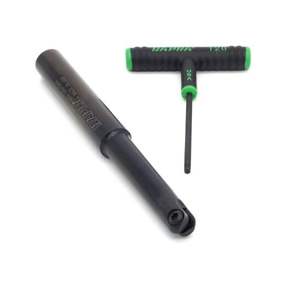 Picture of Dapra BNEM-0625-7000-OS Ball Mill,Back Draft 0.625 Cutter Diameter Weldon 0.750 Shank 7.000 OAL