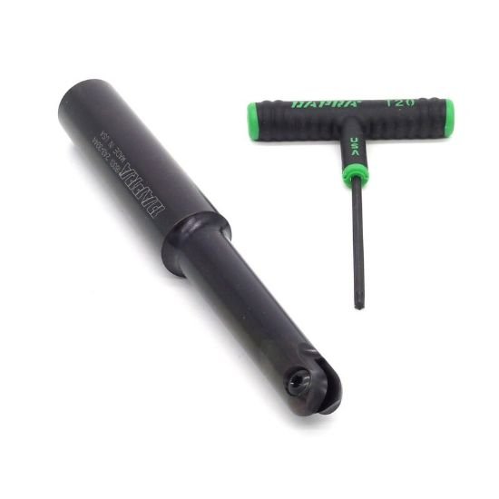 Picture of Dapra BNEM-0750-7500-OS Ball Mill,Back Draft 0.750 Cutter Diameter Weldon 1.000 Shank 7.500 OAL