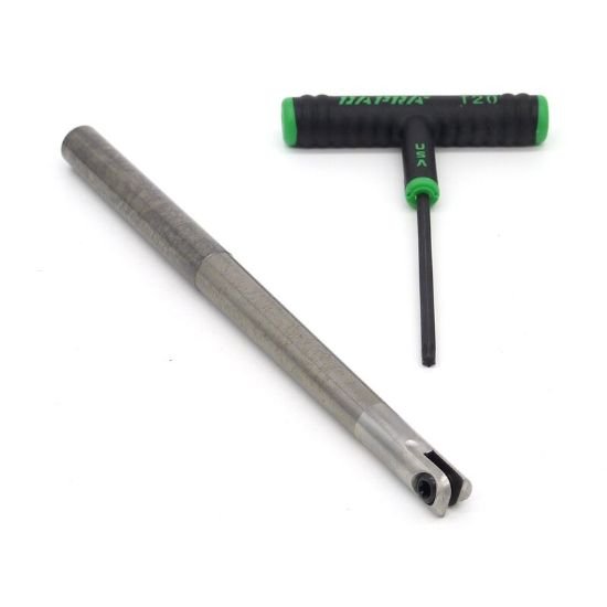 Picture of Dapra SC-BDEM-0500-7000-SS Ball Mill,Back Draft 0.500 Cutter Diameter Weldon 0.500 Shank 7.000 OAL