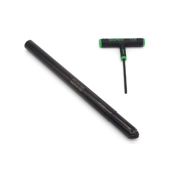 Picture of Dapra SBNEM-0750-10000-SS-18mm Ball Mill,Back Draft 0.750 Cutter Diameter Weldon 0.708 Shank 10.00 OAL