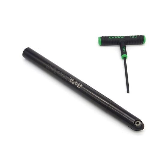 Picture of Dapra CC-SBNEM-0750-9000-SS Ball Mill,Back Draft 0.750 Cutter Diameter Weldon 0.750 Shank 9.000 OAL